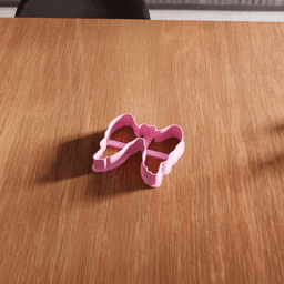 Angel Wings Cookie Cutter Stamp Utensil 3d model