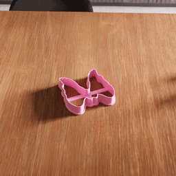 Angel Wings Cookie Cutter Stamp Utensil 3d model