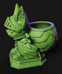 Goblin Knight STL | Fantasy 3D Print | Desk Organizer 3d model