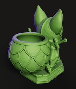 Goblin Knight STL | Fantasy 3D Print | Desk Organizer 3d model