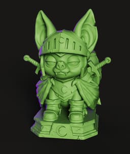 Goblin Knight STL | Fantasy 3D Print | Desk Organizer 3d model