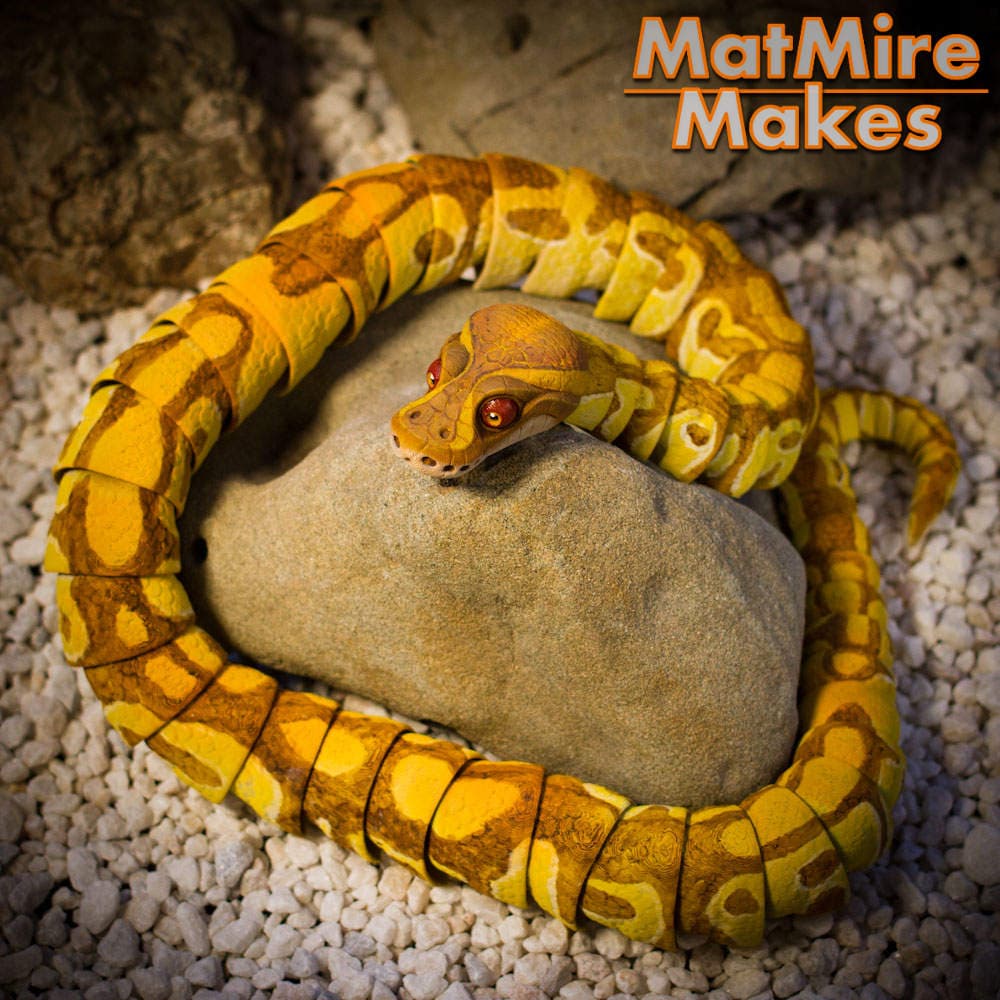 Ball Python Thangs Buy Ball Python Snake- Articulated Figure for $3.98 - 3D model on Thangs