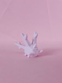Corsola Low Poly Pokemon 3d model