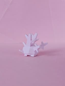 Corsola Low Poly Pokemon 3d model