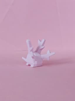 Corsola Low Poly Pokemon 3d model