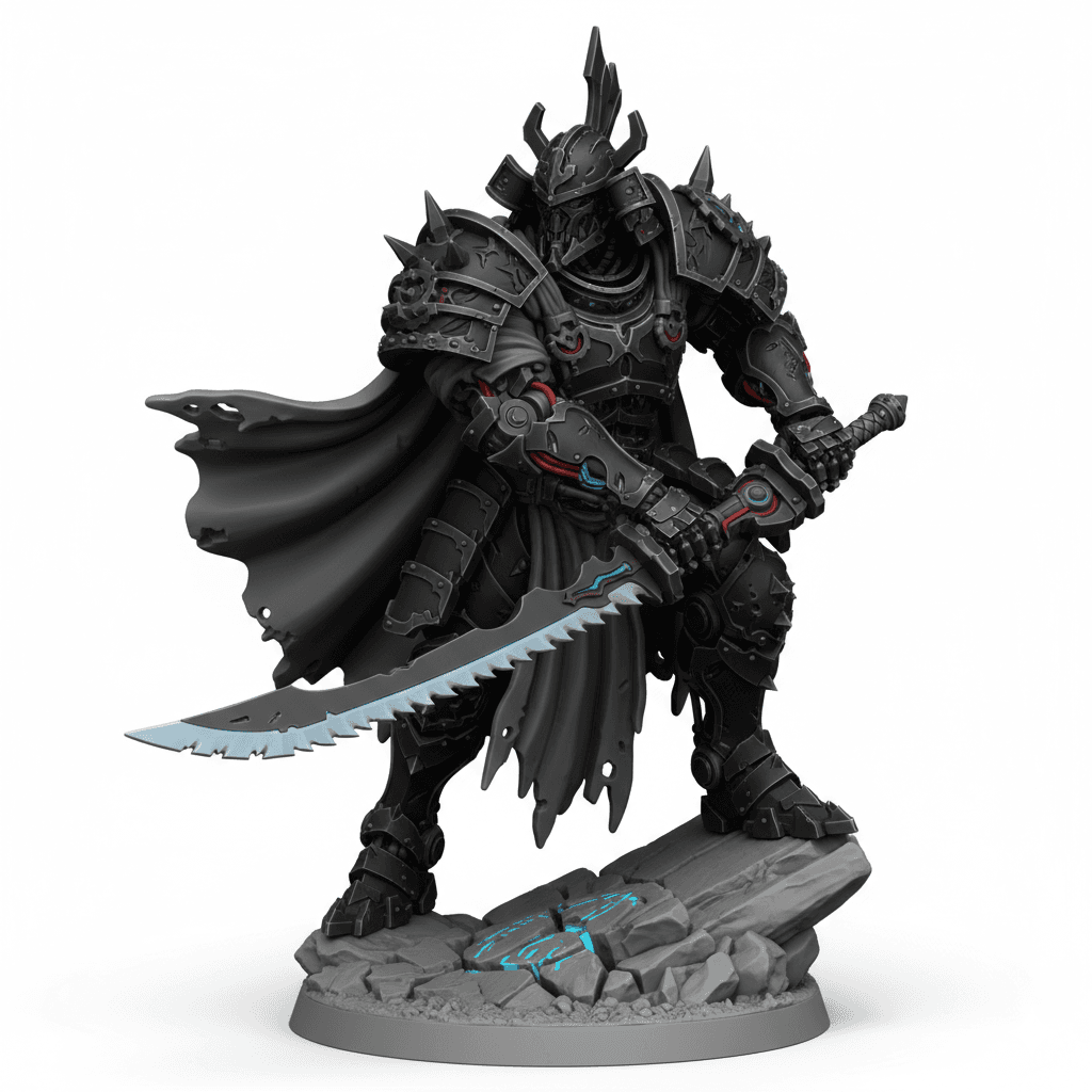 Mechanical Samurai Cyber Armor Premium STL Design 3d model