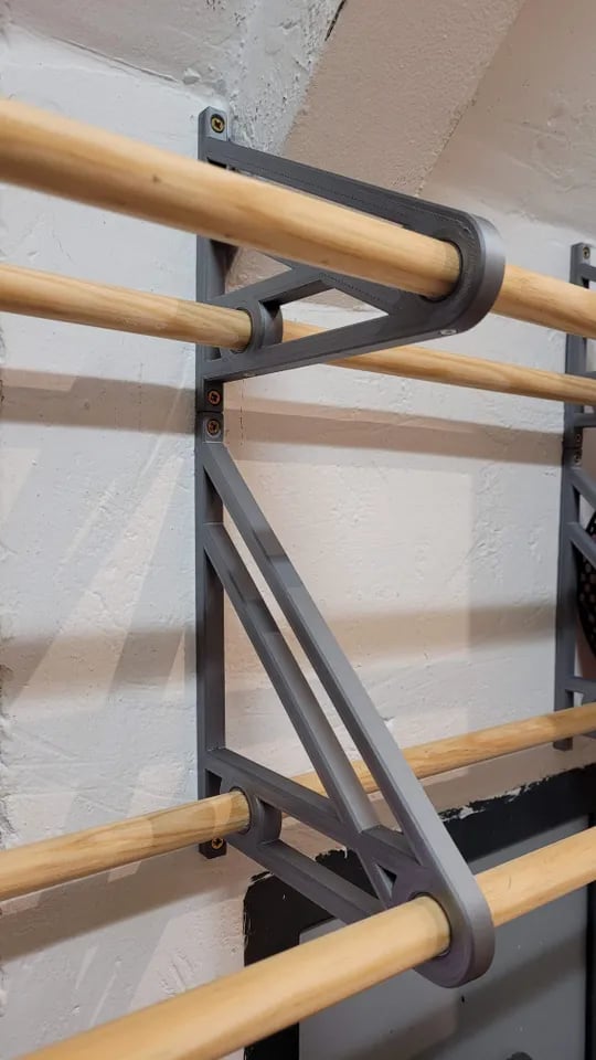 Filament Spool Shelf system - V2 3d model