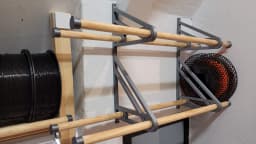 Filament Spool Shelf system - V2 3d model