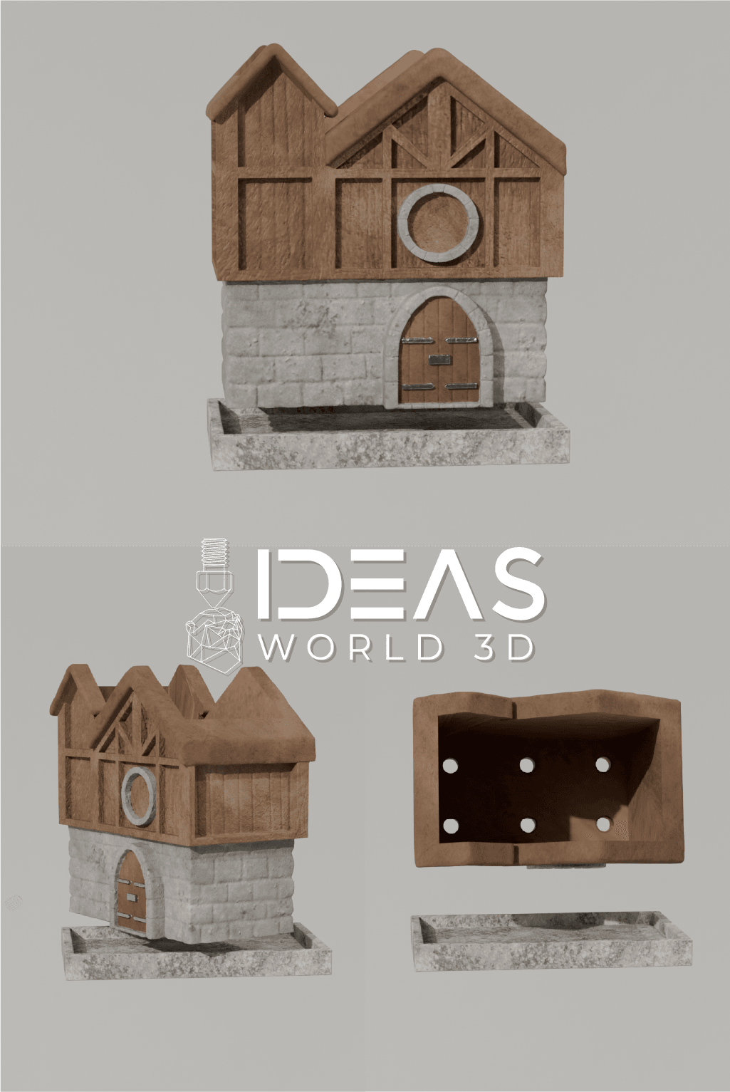 Barn indoor planter 3d model