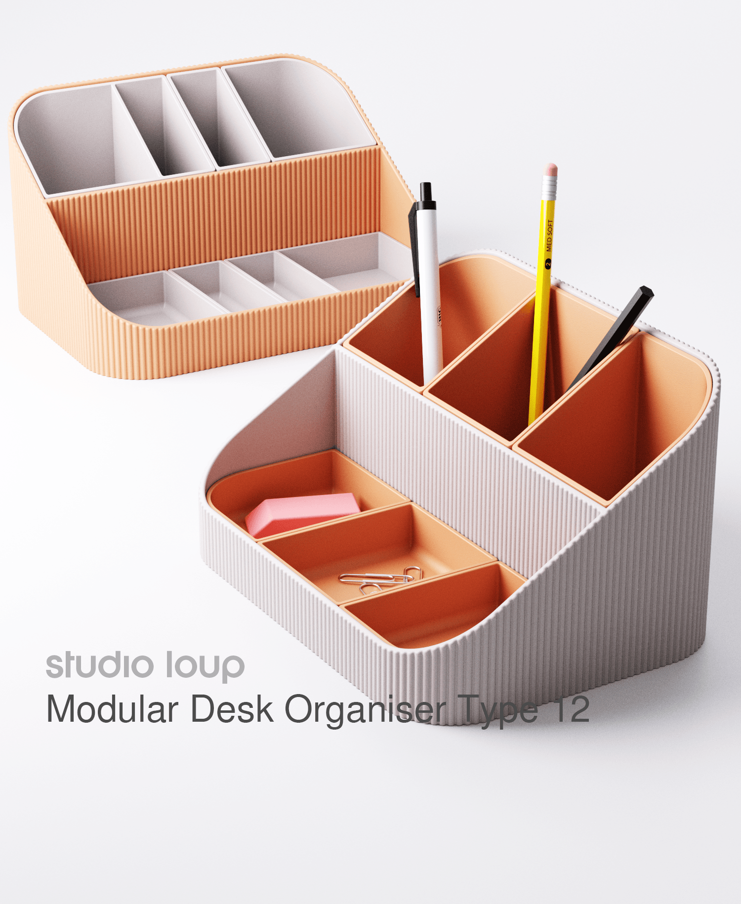 Modular Desk Organiser Type 12 3d model