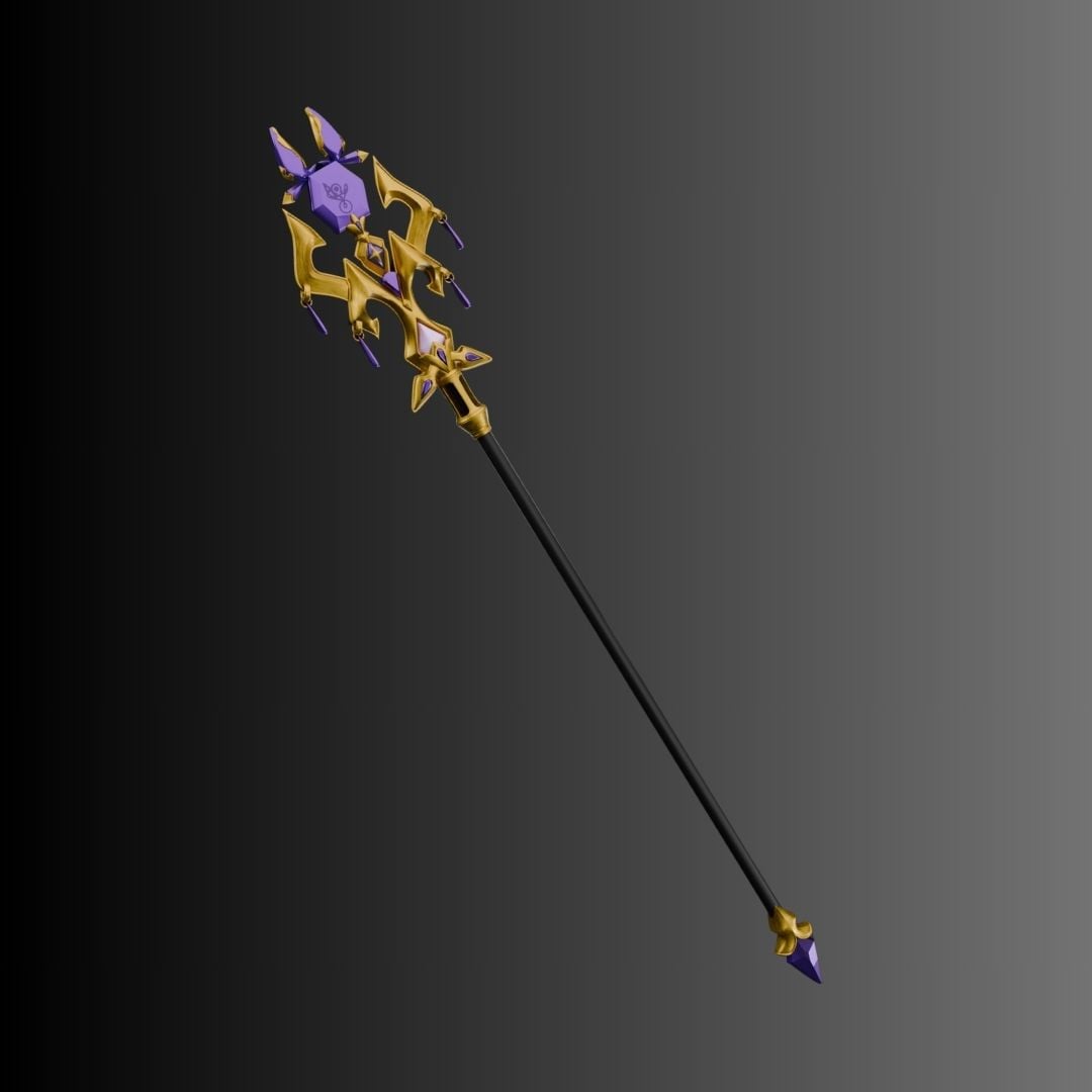 Solo Leveling ARISE Lee Bora cosplay staff | Solid Logic Fantasy Weapon 3d model