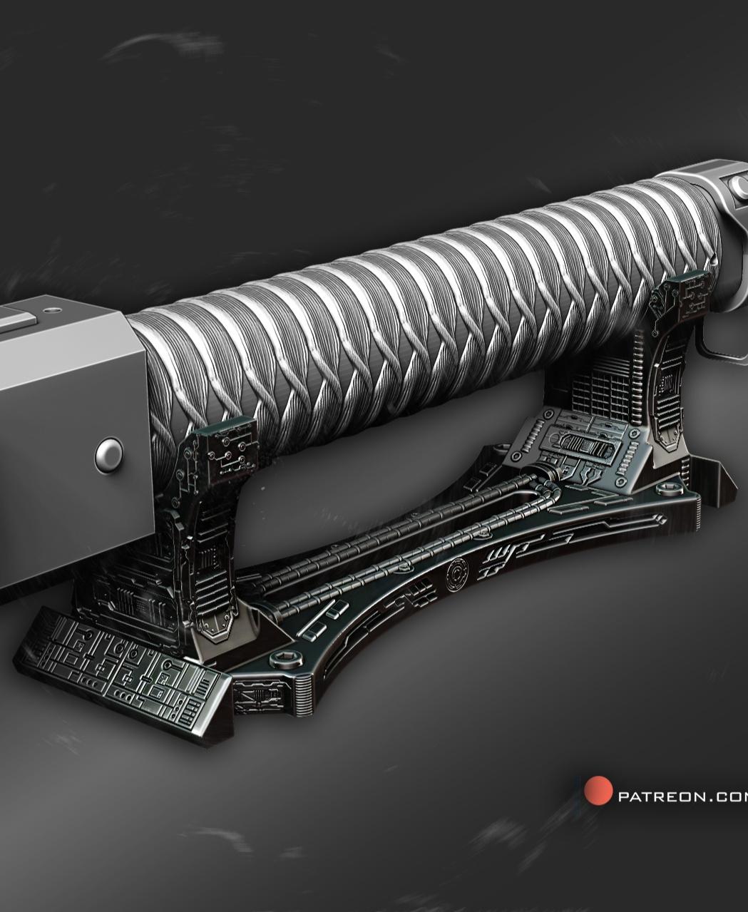 Ronin cyber stand 3d model