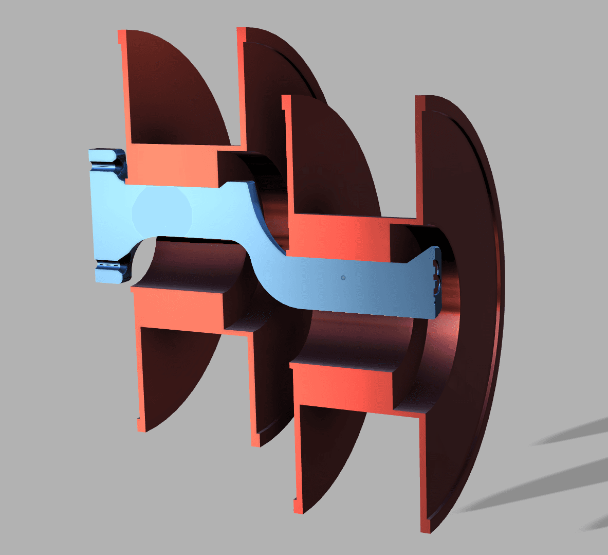 Filament Spool Storage Holder Arm.step 3d model