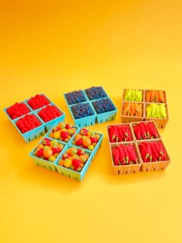 Farm Baskets Clicker Keychain Fidget Toy Bundle 3d model