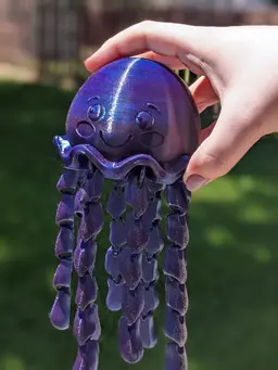 Jiggly Jellyfish (Articulated) 3d model