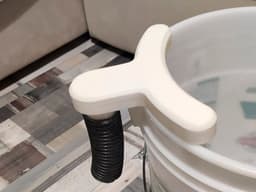 Dust trap on a bucket or vat 3d model