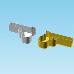 Gun, nestable box (v2) 3d model