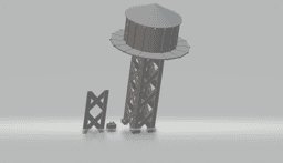 FHW: Minitown water tower 3d model