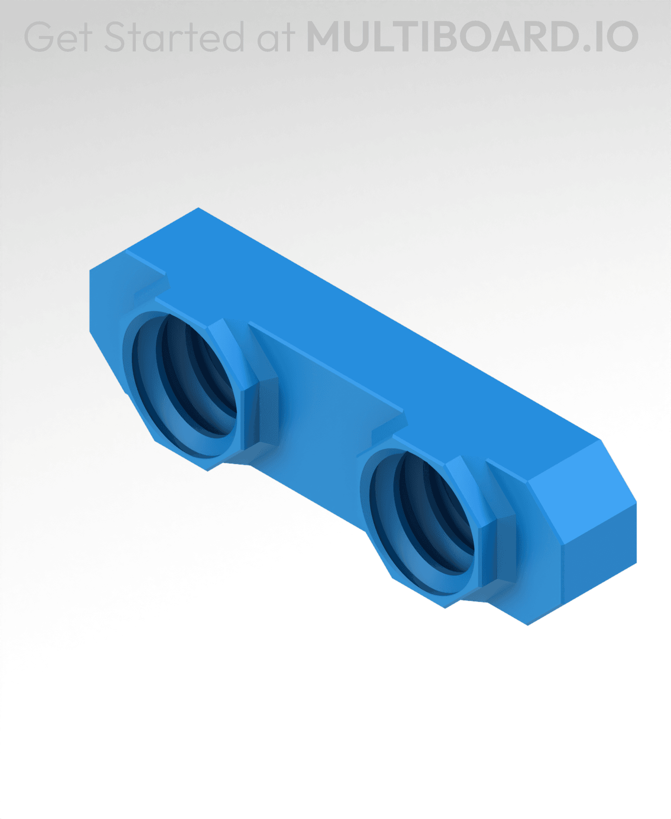 6.25 mm - Dual Bolt-Lock - ScrewOn Mount 3d model