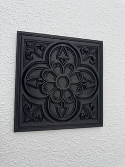 Nocturne Panel Victorian Gothic Wall Decor 3d model