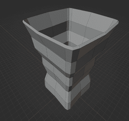 Geometric Wide Funnel Vase 3d model