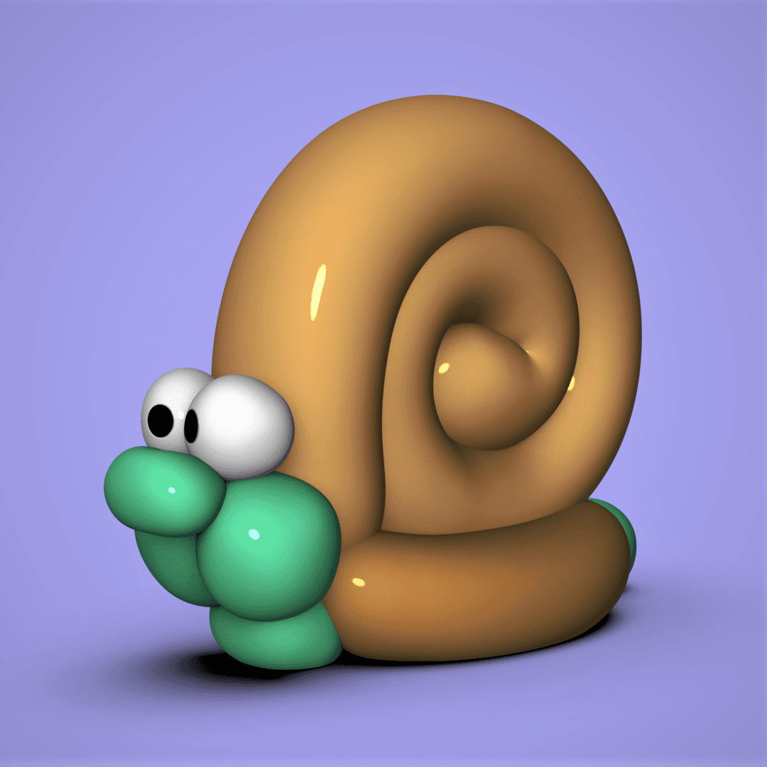 Balloon Snail 3d model