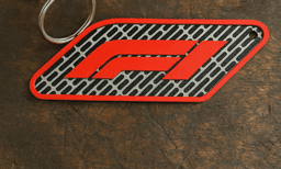 Formula One Inspired Keychain – 3D Textured 3d model