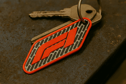 Formula One Inspired Keychain – 3D Textured 3d model