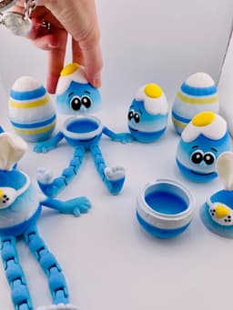 Eggcellent Fried Egg Buddy Hollow Version 3d model