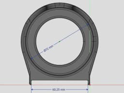 Bottle Holder - 72mm diam - Chilly's 3d model
