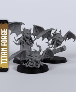 Vargouilles - With Free Dragon Warhammer - 5e DnD Inspired for RPG and Wargamers 3d model