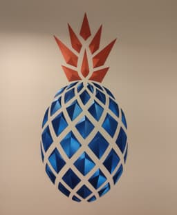 Geometric Pineapple wall art1 3d model