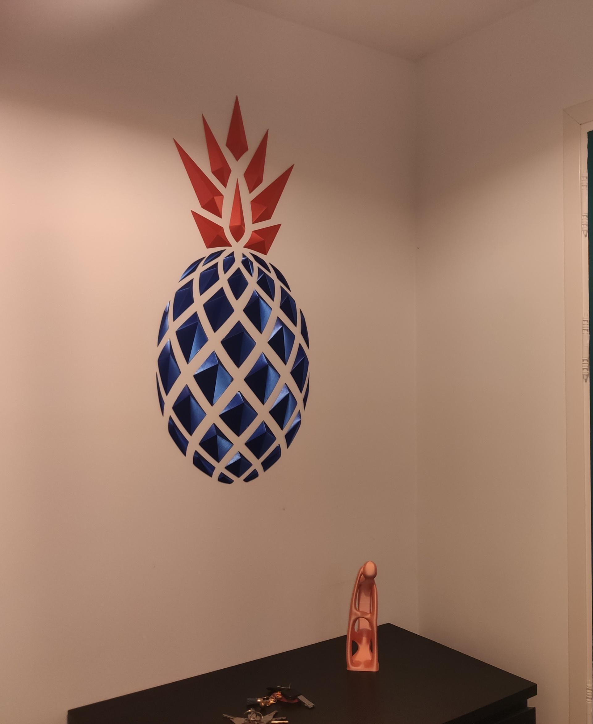 Geometric Pineapple wall art1 3d model