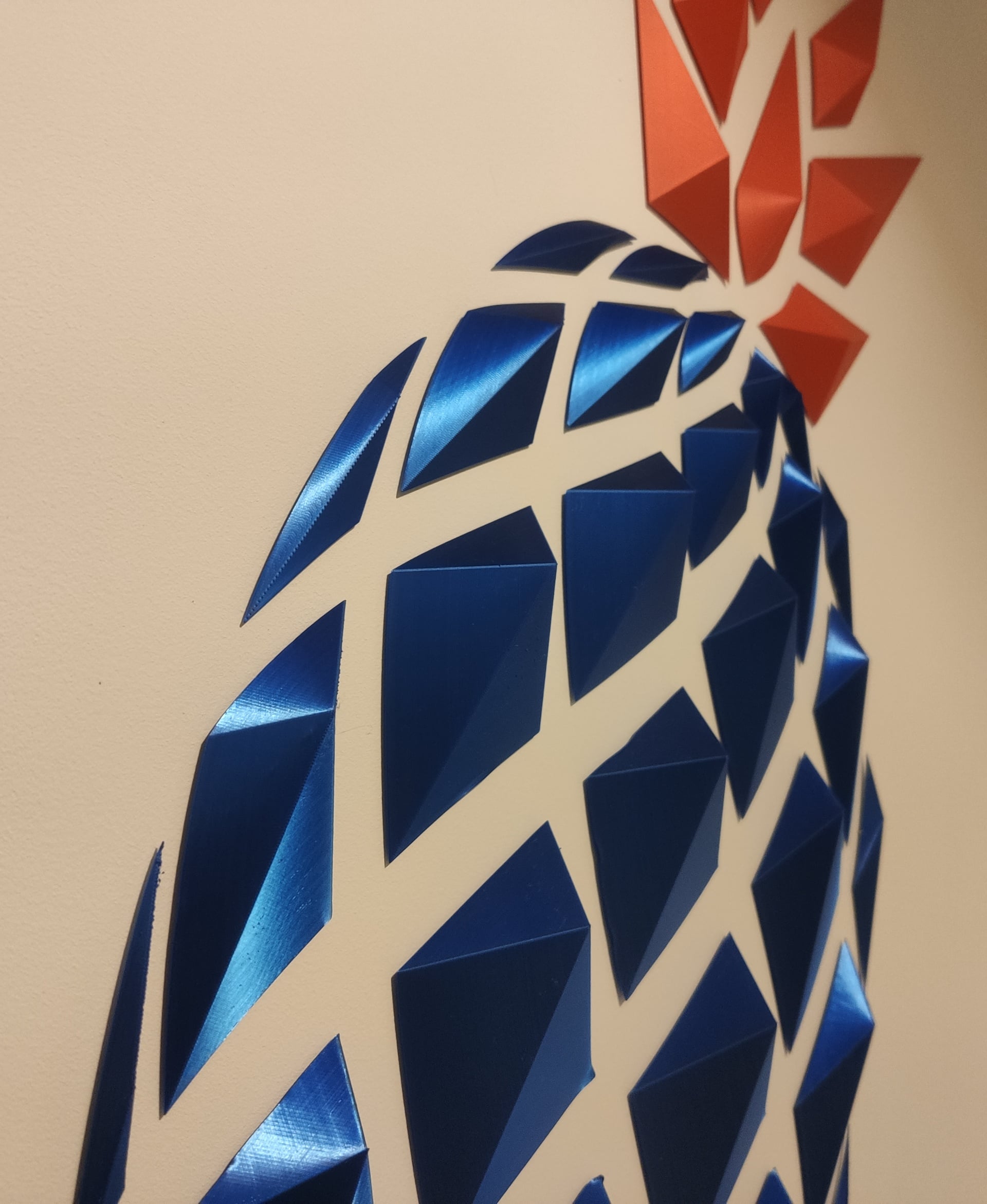 Geometric Pineapple wall art1 3d model
