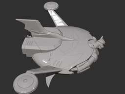 goldorak soucoupe ufo 3d model