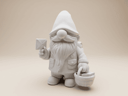 Garden Gnome – Whimsical Mail Carrier 3d model