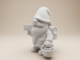 Garden Gnome – Whimsical Mail Carrier 3d model