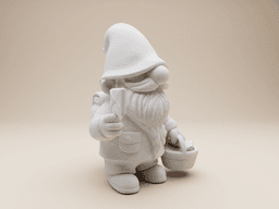 Garden Gnome – Whimsical Mail Carrier 3d model