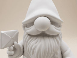 Garden Gnome – Whimsical Mail Carrier 3d model