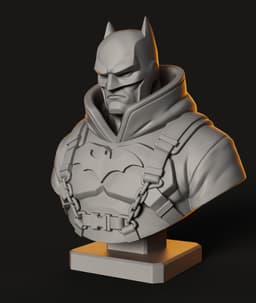 Gotham Guardian Bust STL | Hero Bust 3D Print | Chain Armor 3d model