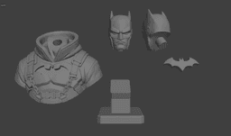 Gotham Guardian Bust STL | Hero Bust 3D Print | Chain Armor 3d model