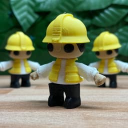 3D Printable Flexi Construction Worker 3d model