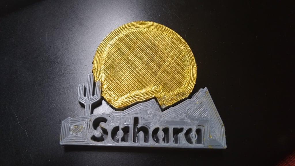Sahara badge 3d model
