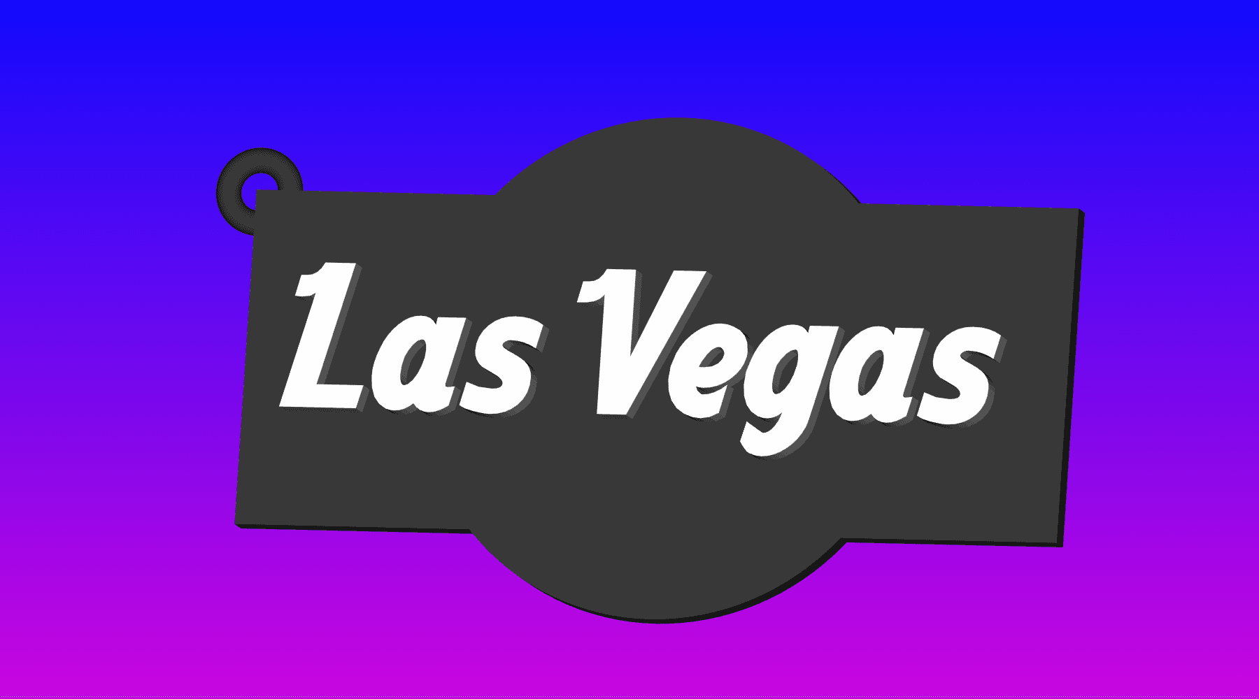 Hard Rock Cafe Las Vegas keychain, dogtag, earring 3d model