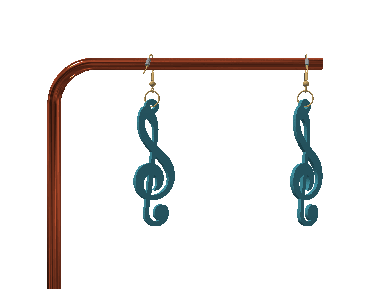 Cute keychain / earrings 3d model