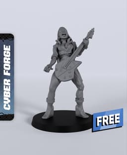 Jenny Silverleg - With Free Dragon - 5e DnD Inspired for RPG and Wargamers 3d model