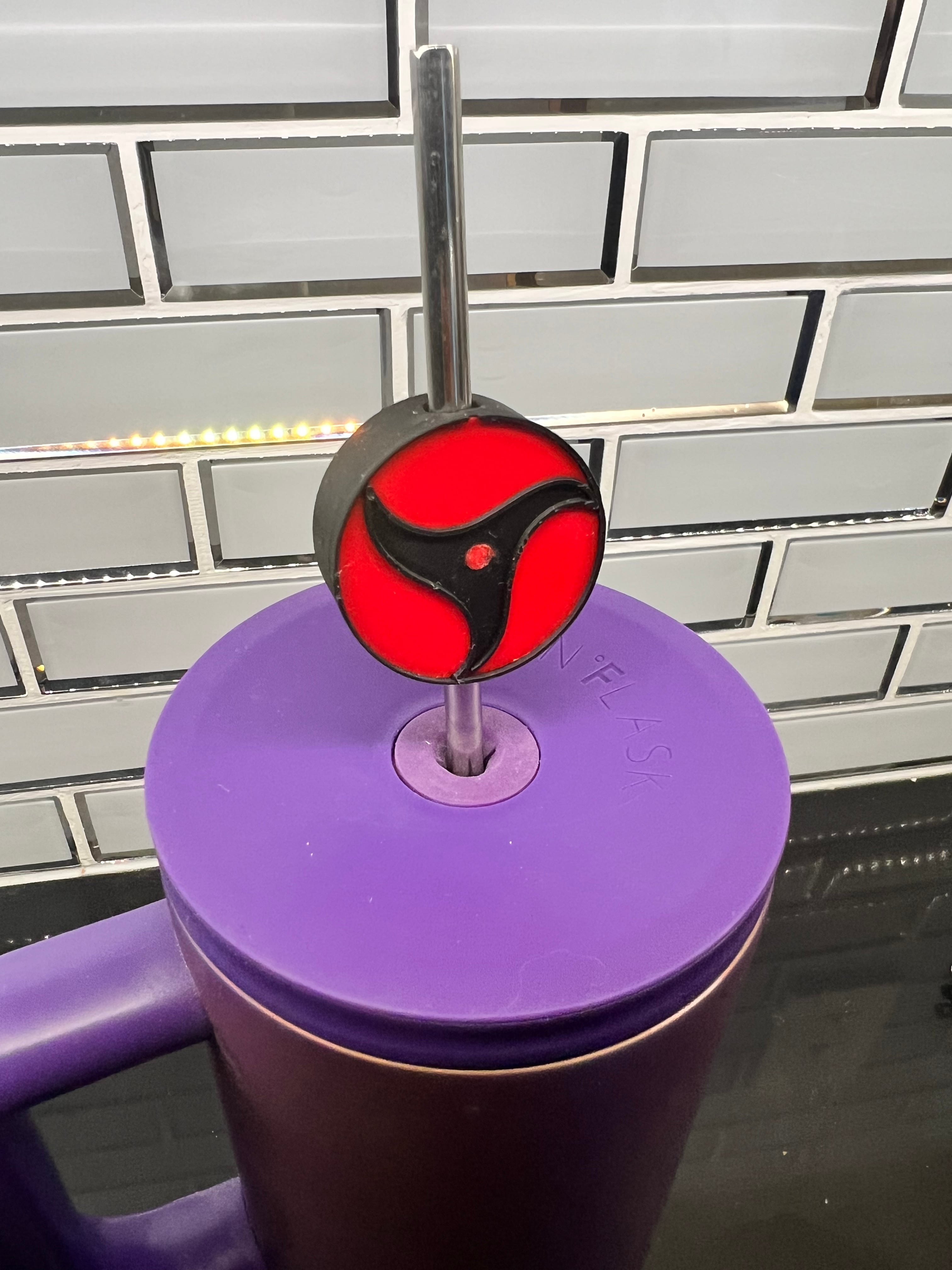 Sharingan Straw Topper 3d model