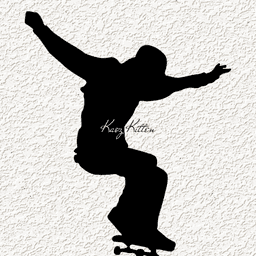 ollie skateboard WALL ART 3d model