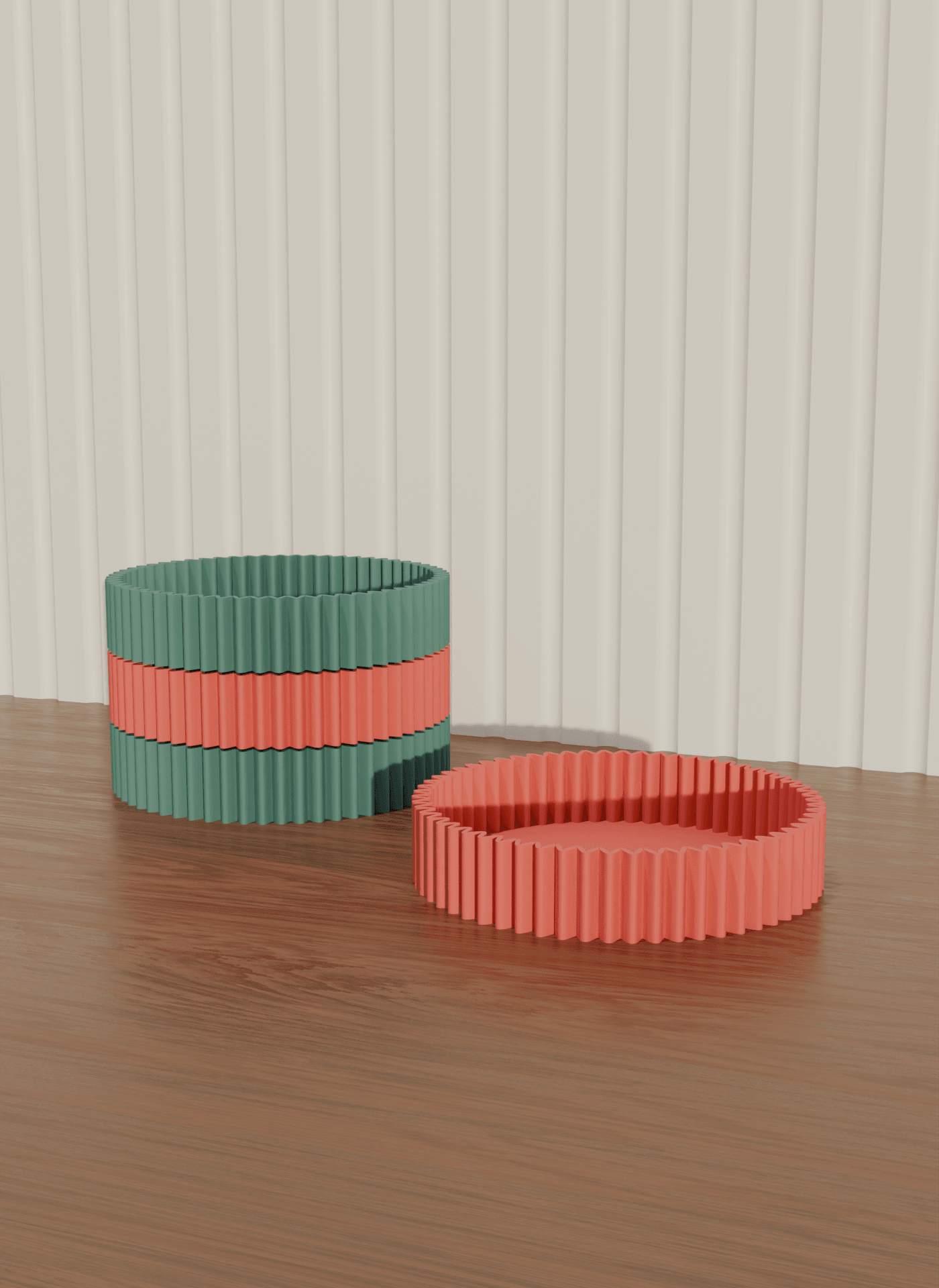 Ziggy modular stackable tray I_1 3d model