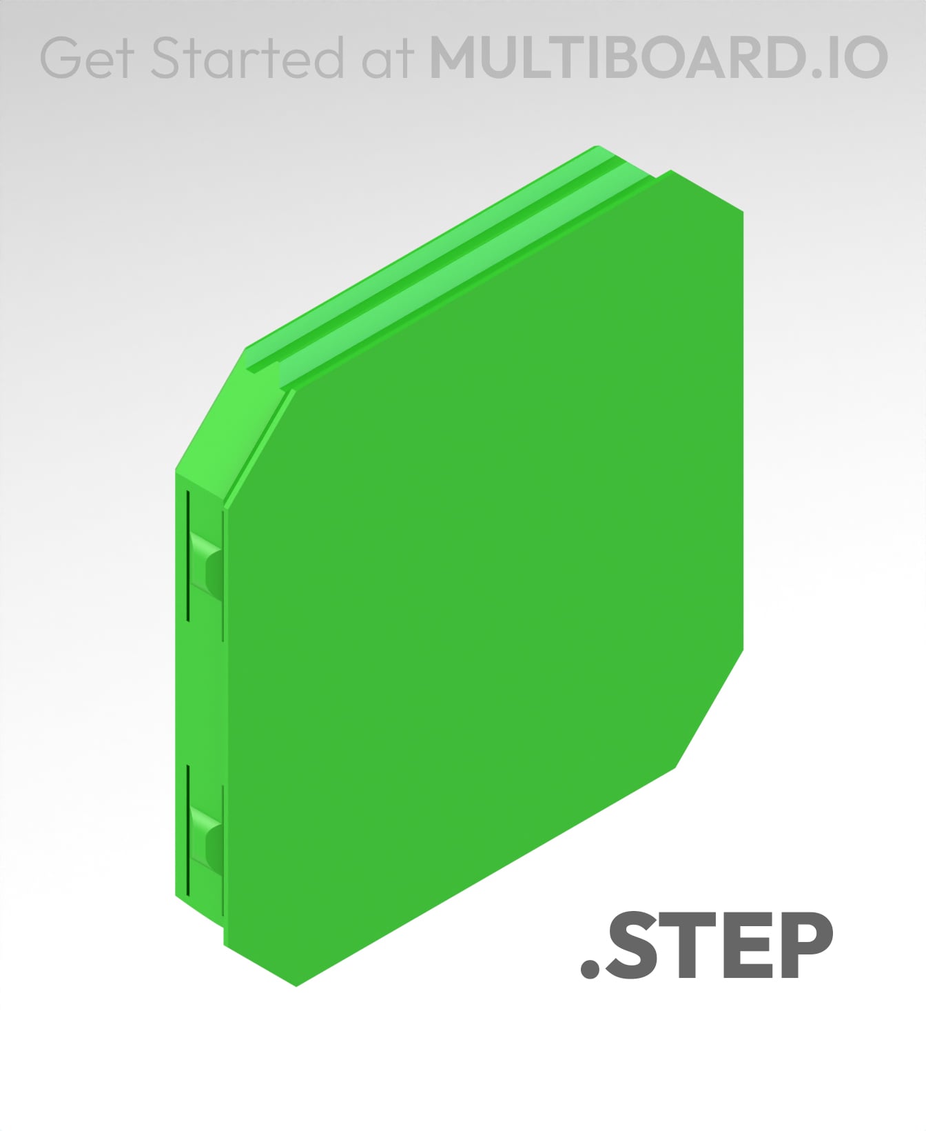 Multibin Plate Snap - STEP Multiboard Remixing Files 3d model